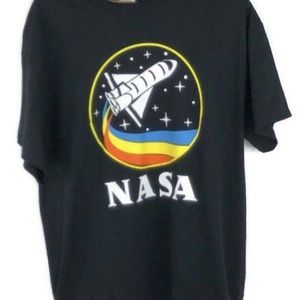 NASA Space Logo Short Sleeve Shirt Size Large New